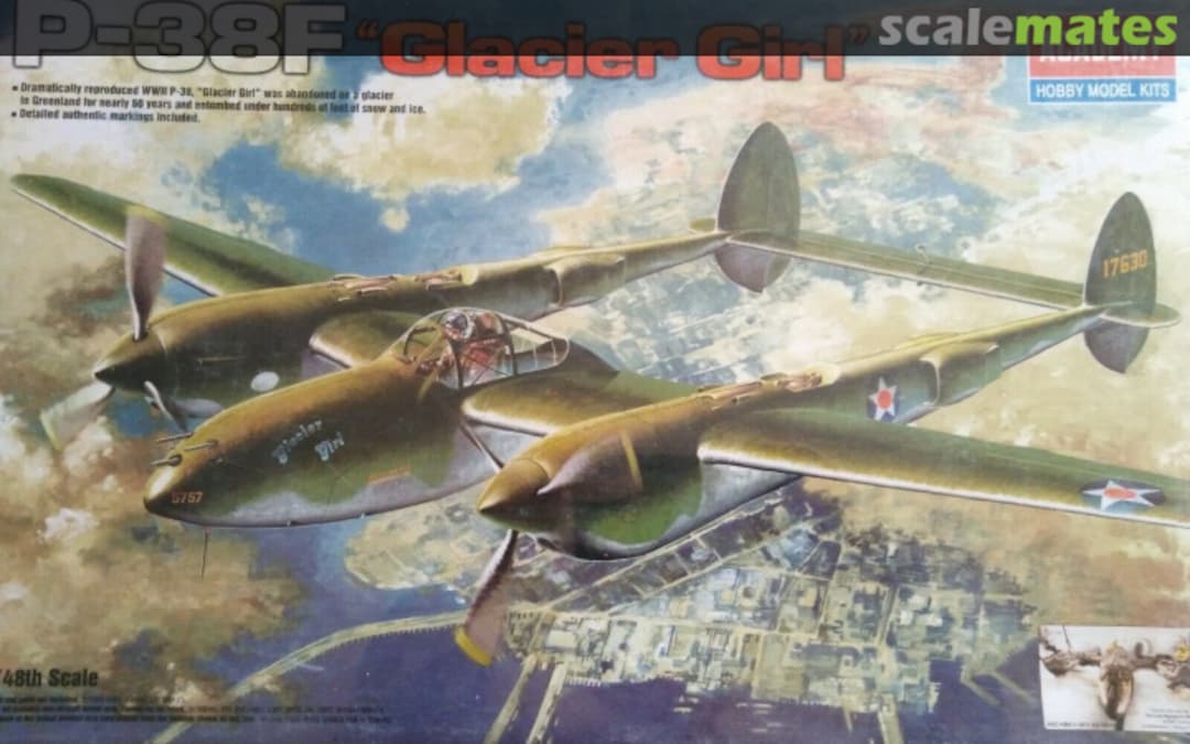 Boxart P-38F "Glacier Girl" 12208 Academy Boxart P-38F "Glacier Girl" 12208 Academy