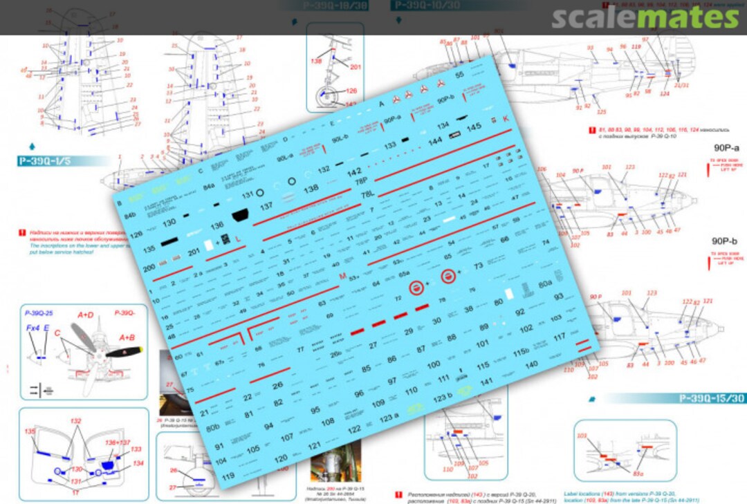 Contents Bell P-39 Stenciling Part III (P-39 Q) 72091 Colibri Decals Contents Bell P-39 Stenciling Part III (P-39 Q) 72091 Colibri Decals