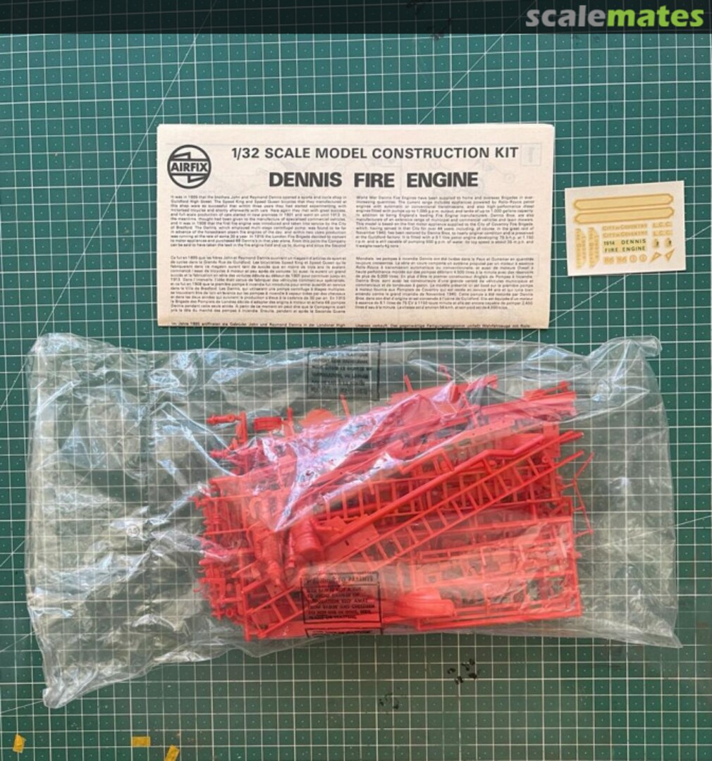 Contents 1914 Dennis Fire Engine 06442-8 Airfix Contents 1914 Dennis Fire Engine 06442-8 Airfix