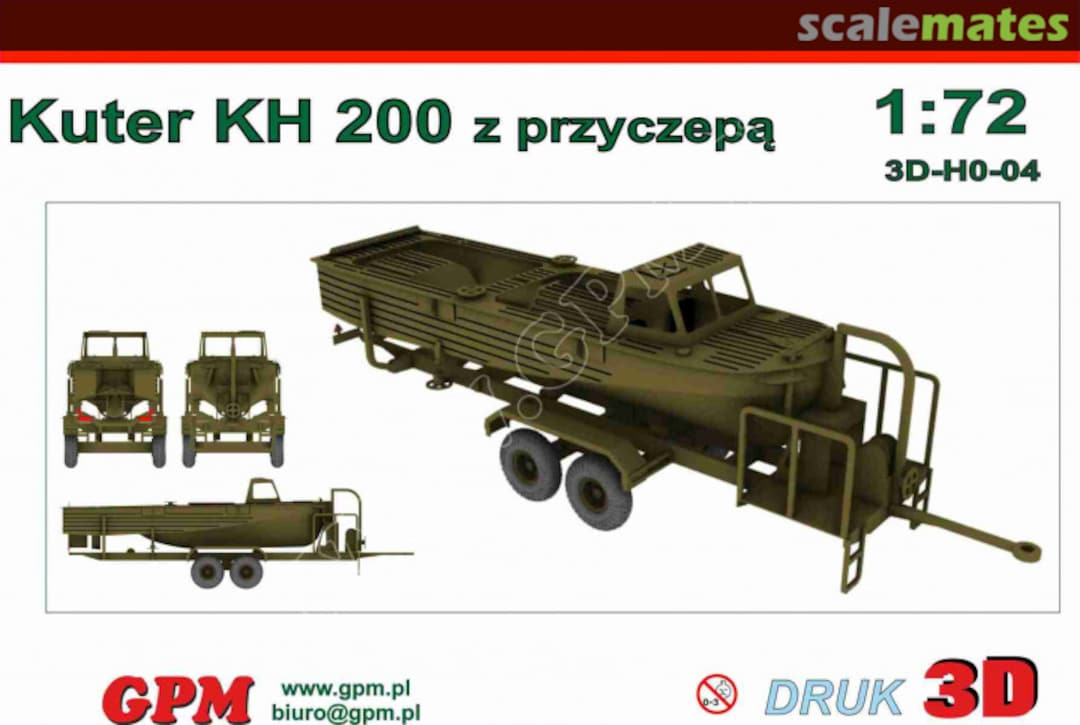 Boxart Kuter KH 200 with trailer 3D-72-04 GPM Boxart Kuter KH 200 with trailer 3D-72-04 GPM