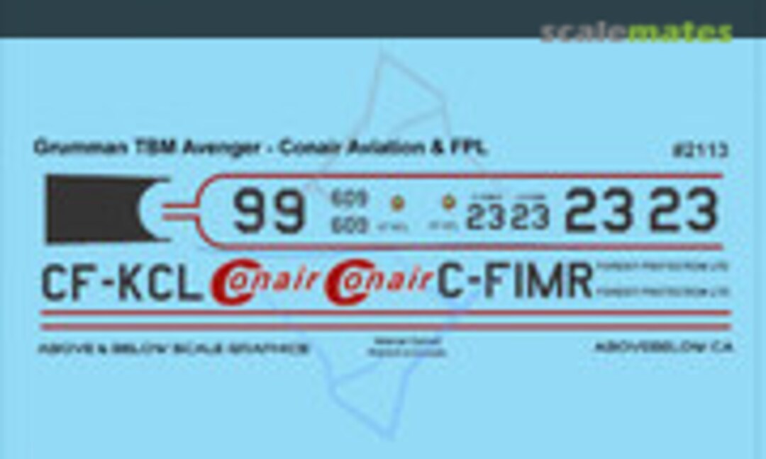 1:48 Grumman TBM Avenger - Conair Aviation & FPL (Above & Below Graphics 2113) 2113