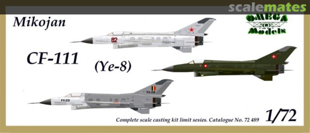 Boxart Mikoyan CF-111 72489 Omega Models Boxart Mikoyan CF-111 72489 Omega Models