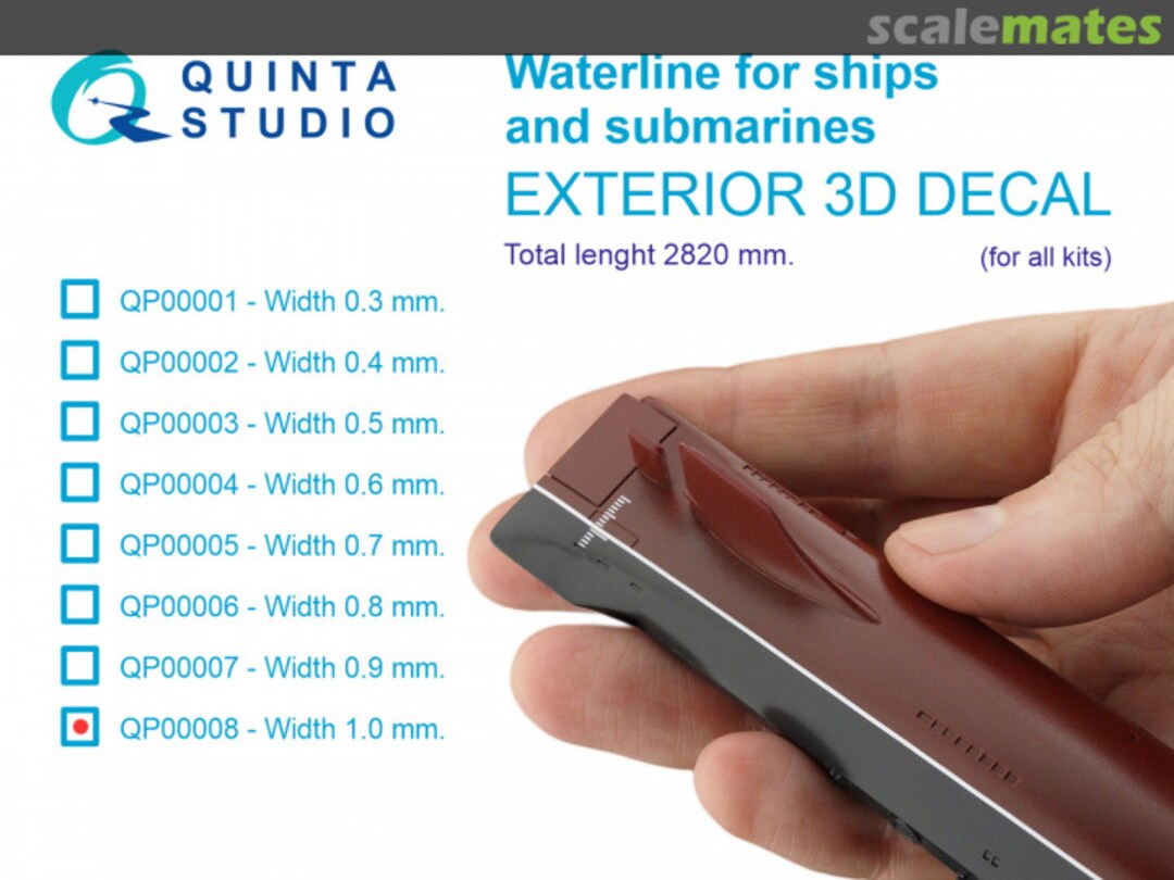 Boxart Waterline for Ships and Submarines exterior 3D decals QP00008 Quinta Studio Boxart Waterline for Ships and Submarines exterior 3D decals QP00008 Quinta Studio
