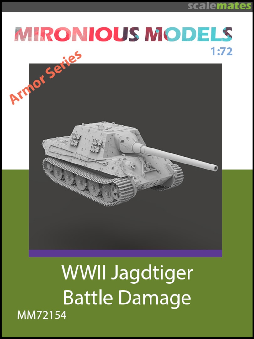Boxart Jagdtiger - Battle Damage (3D-Printed) MM72154 Mironious Models