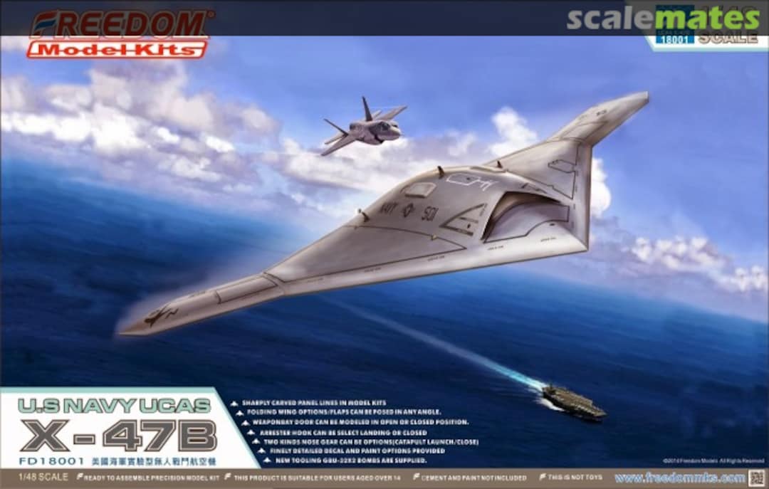 Boxart X-47B FD18001 Freedom Model Kits Boxart X-47B FD18001 Freedom Model Kits