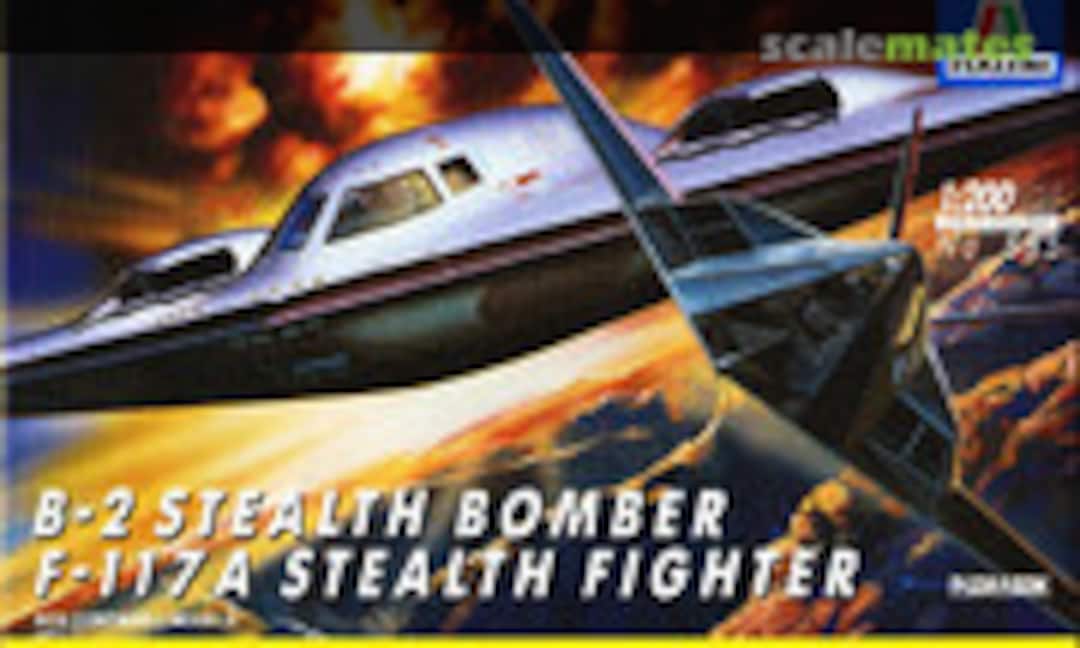 1:200 B-2 Stealth bomber &amp; F-117A Stealth fighter (Italeri 855)