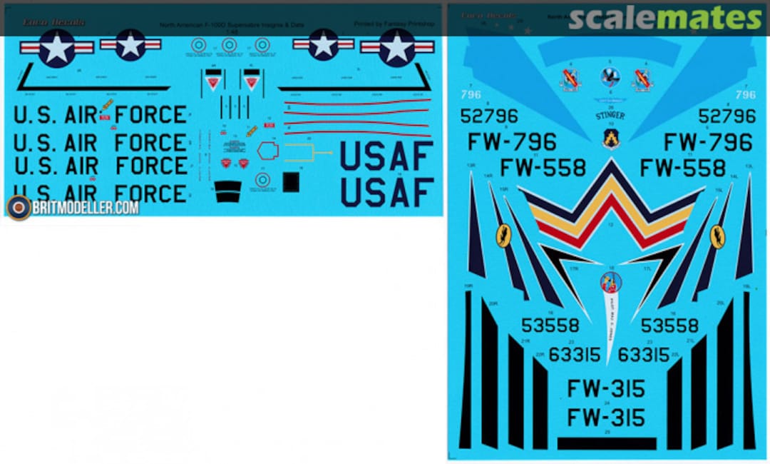 Boxart F-100D Super Sabre U.S. Air Force, Part 3 ED48133 Euro Decals Boxart F-100D Super Sabre U.S. Air Force, Part 3 ED48133 Euro Decals