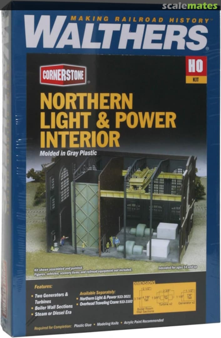 Boxart Nothern Light & Power interior 933-3130 Walthers Boxart Nothern Light & Power interior 933-3130 Walthers