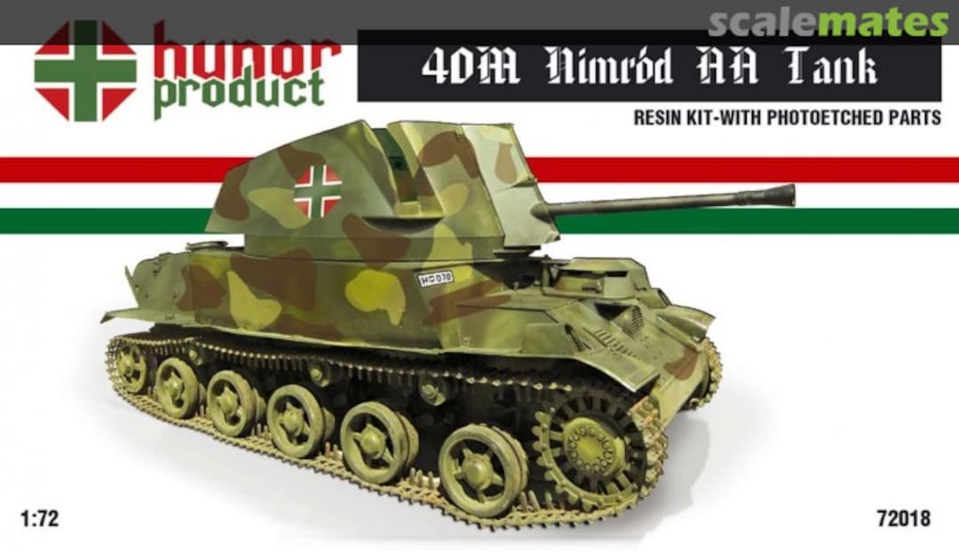 Boxart 40M Nimrod AA Tank 72018 Hunor Product
