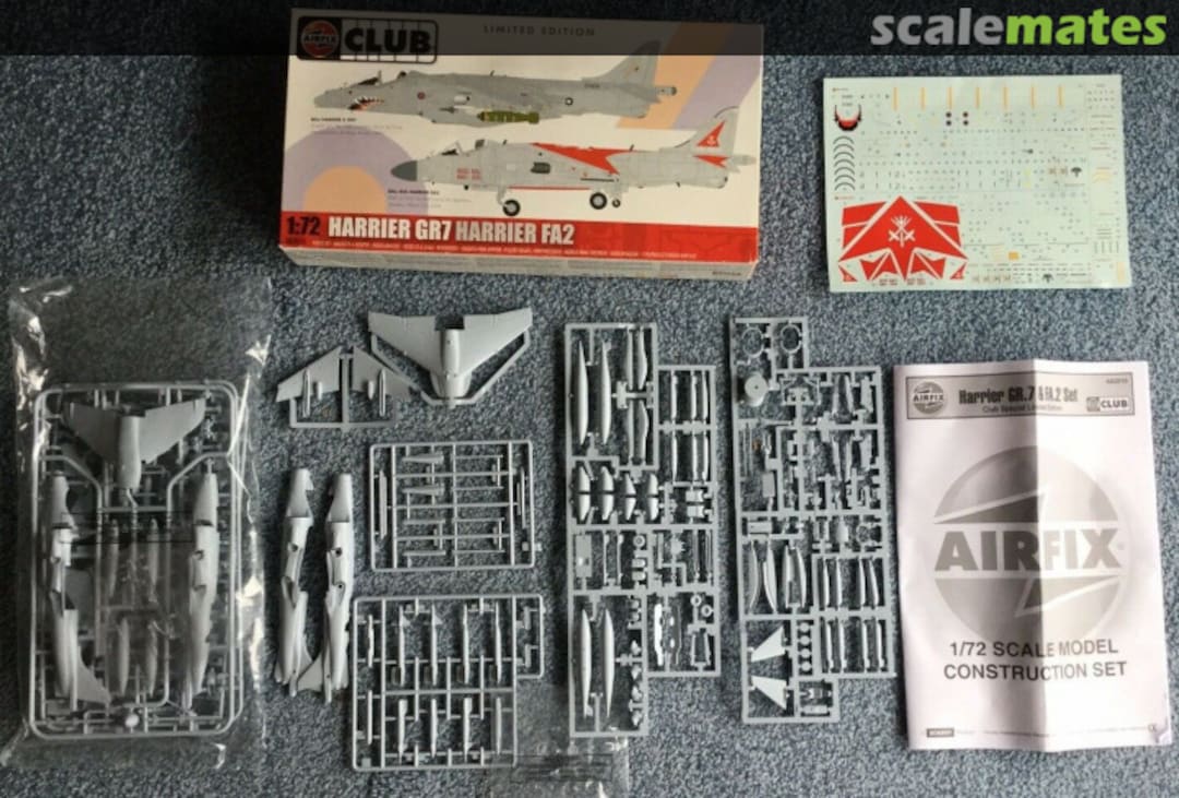 Contents Harrier GR7 Harrier FA2 A82010 Airfix Contents Harrier GR7 Harrier FA2 A82010 Airfix
