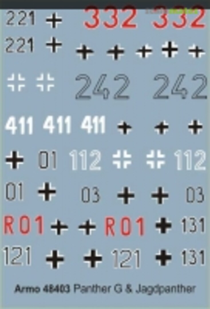 Boxart Panther G & Jagdpanther 48403 Armo