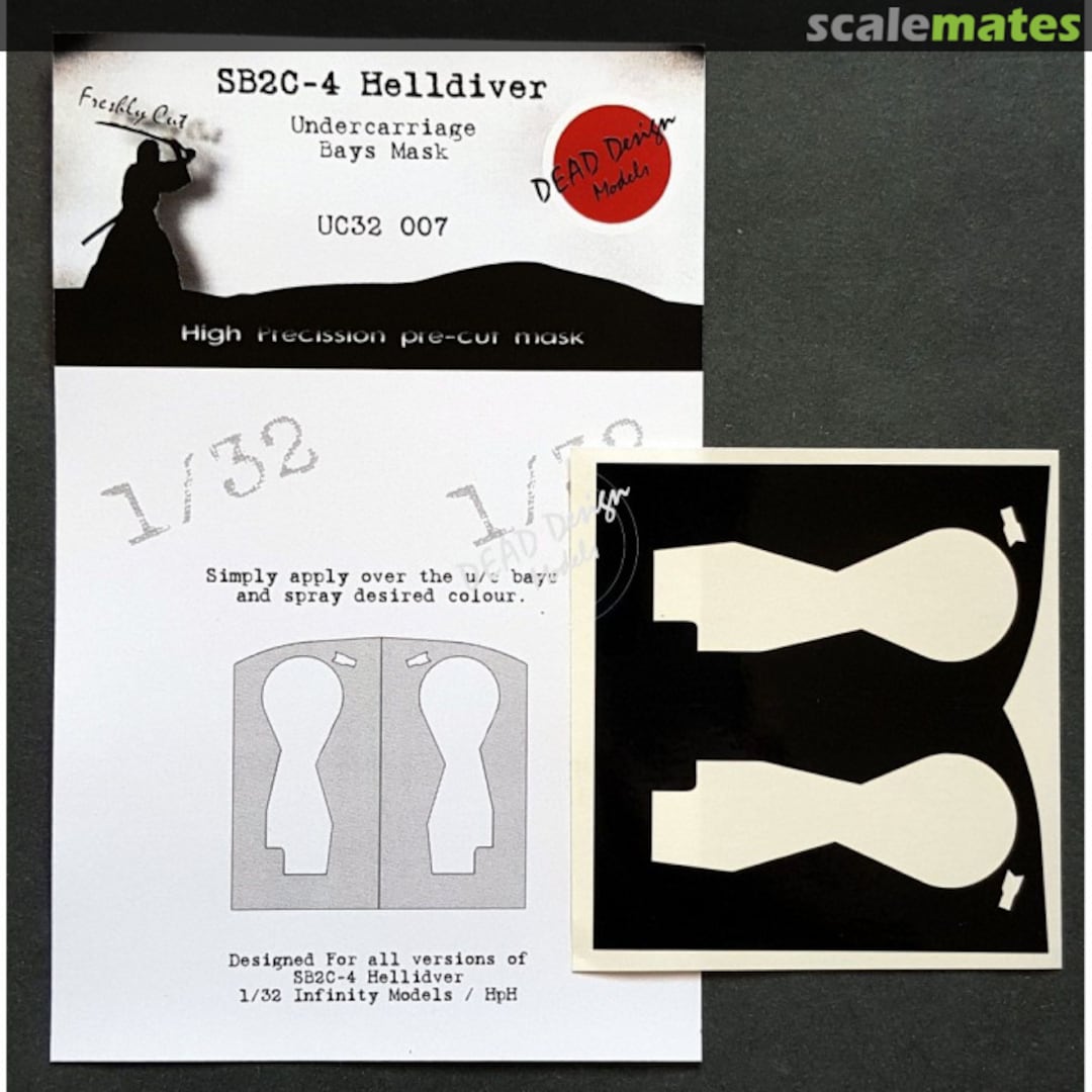 Boxart SB2C-4 Helldiver - Undercarriage Bays Mask UC32007 DEAD Design Models Boxart SB2C-4 Helldiver - Undercarriage Bays Mask UC32007 DEAD Design Models