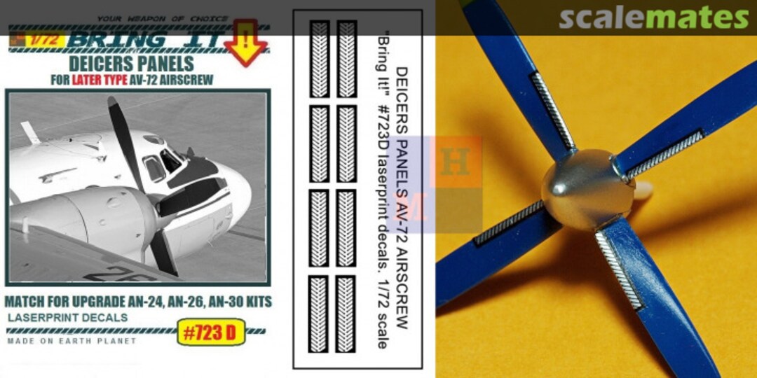 Boxart AV-72 airscrew (later type) deicers panels decals #723D MLH/Bring It! Boxart AV-72 airscrew (later type) deicers panels decals #723D MLH/Bring It!