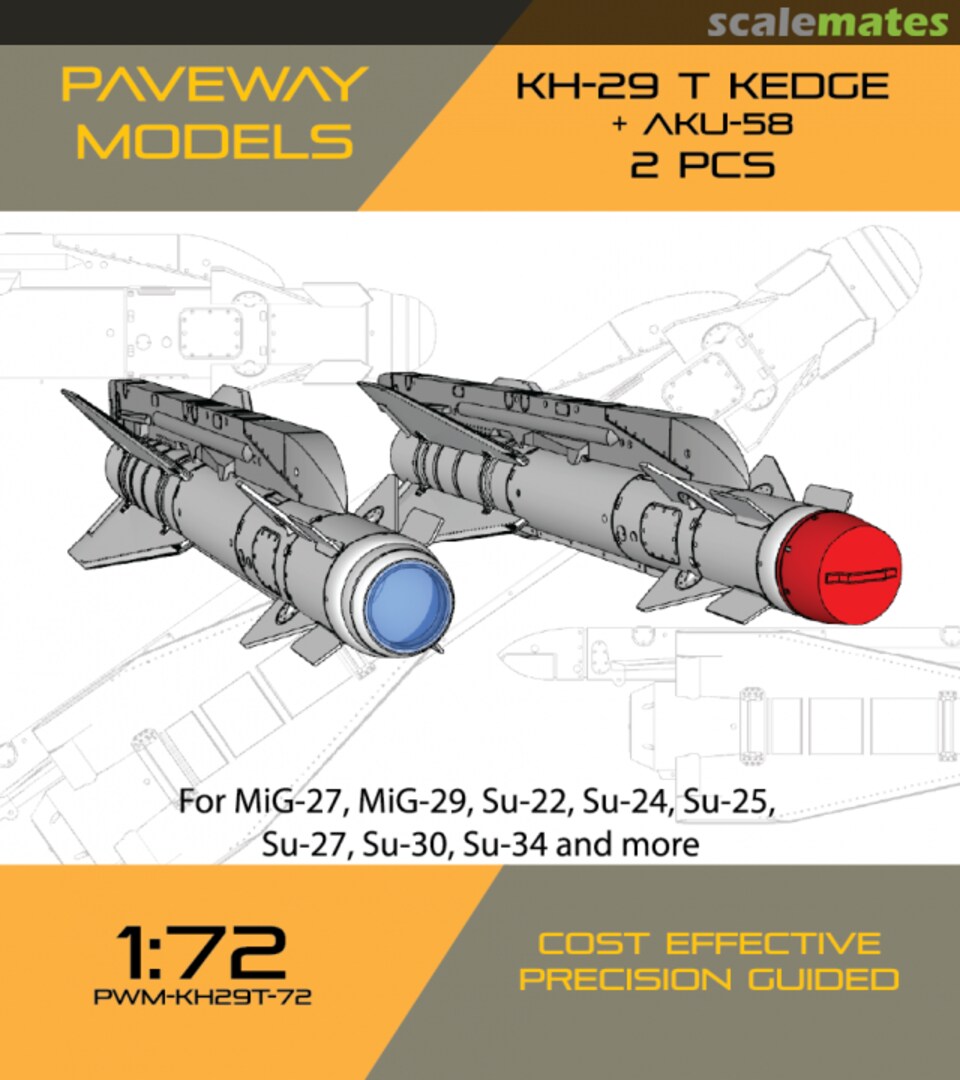 Boxart KH-29T KEDGE + AKU-58 PWM-KH29T-72 Paveway Models Boxart KH-29T KEDGE + AKU-58 PWM-KH29T-72 Paveway Models