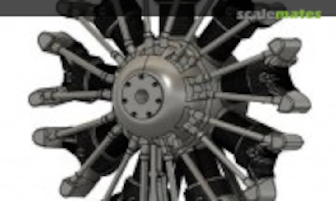 1:72 Pratt & Whitney Wasp C resinový motor (Airmastr (Malý-Strmiska) 92002) 92002