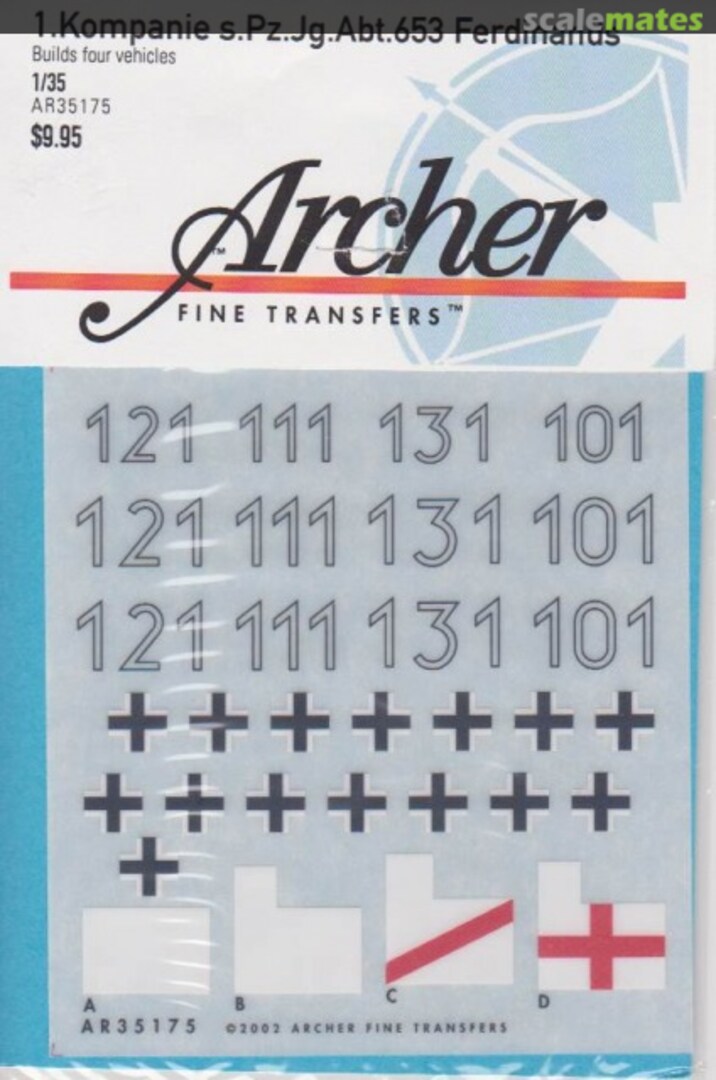 Boxart 1.Kompanie s.Pz.Jg.Abt.653 Ferdinands AR35175 Archer Boxart 1.Kompanie s.Pz.Jg.Abt.653 Ferdinands AR35175 Archer