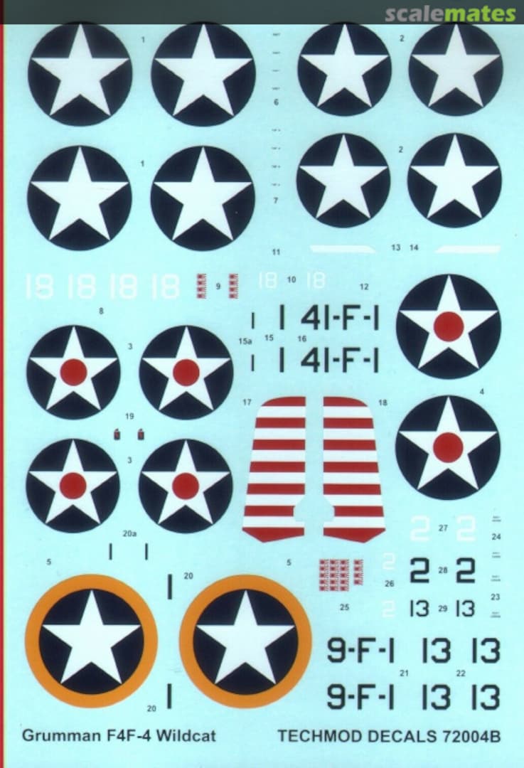 Contents Grumman F4F-4 Wildcat 72004 Techmod Contents Grumman F4F-4 Wildcat 72004 Techmod