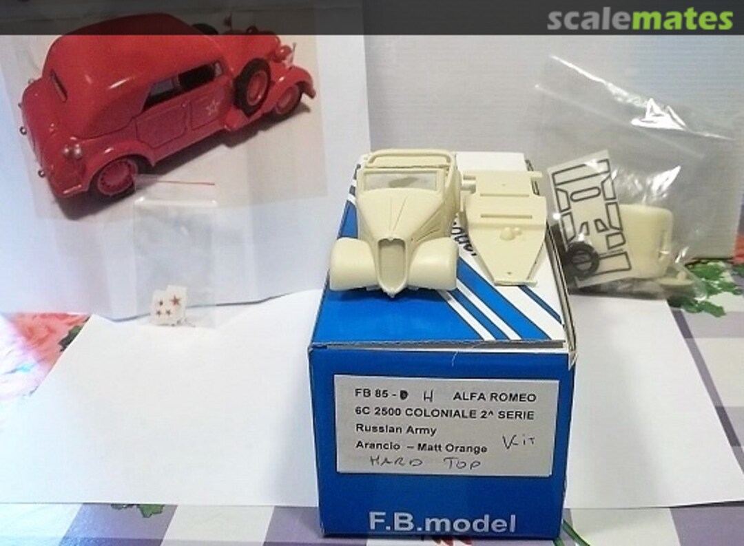 Boxart Alfa Romeo 6C 2500B Coloniale Serie 2 85H FB Model Boxart Alfa Romeo 6C 2500B Coloniale Serie 2 85H FB Model