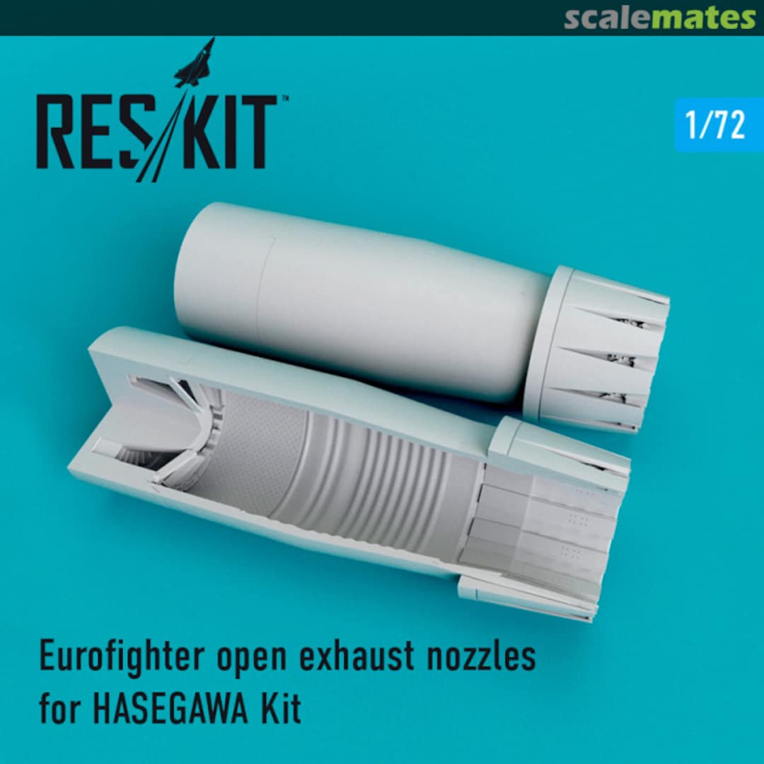 Boxart Eurofighter open exhaust nozzles RSU72-0106 ResKit Boxart Eurofighter open exhaust nozzles RSU72-0106 ResKit