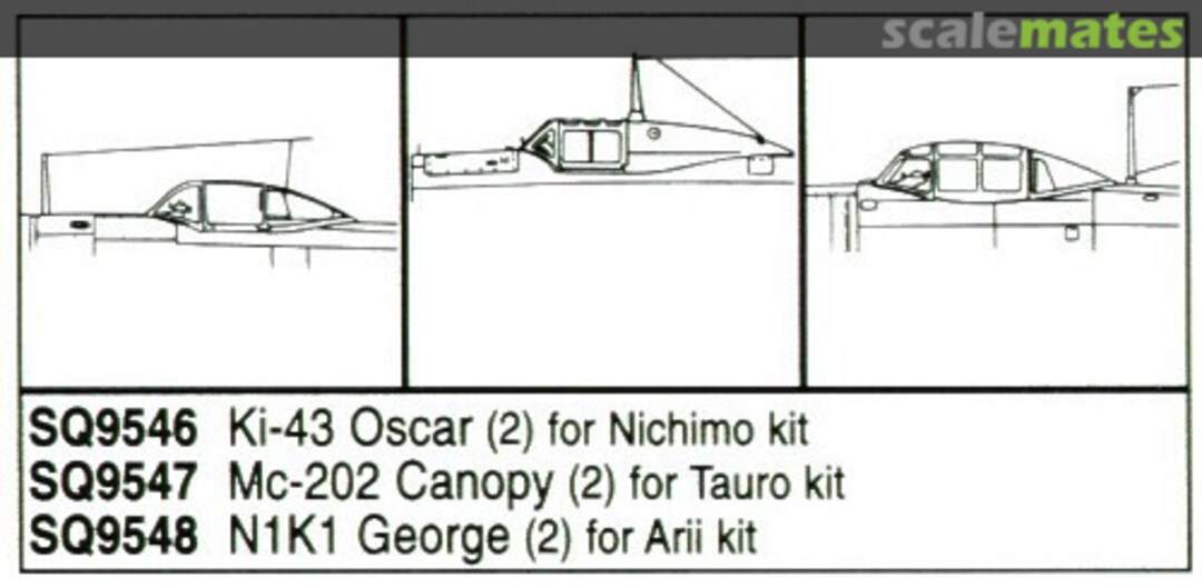 Boxart N1K1-J George Canopy Set 9548 Squadron