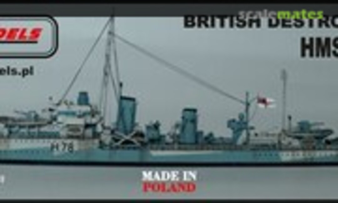 British Destroyer Type F, HMS Fame H-78 1942-1943 r. (AJM Models 700-018)