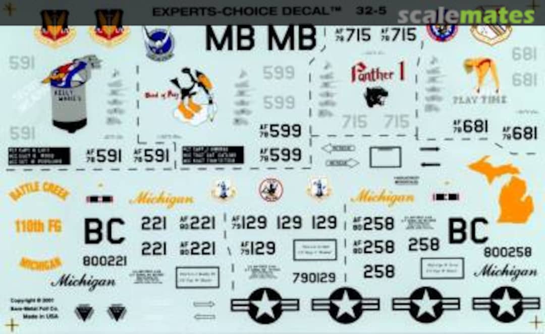 Boxart A-10's 354th TFW (Gulf War) w/Nose Art 32-5 Experts-Choice Decal