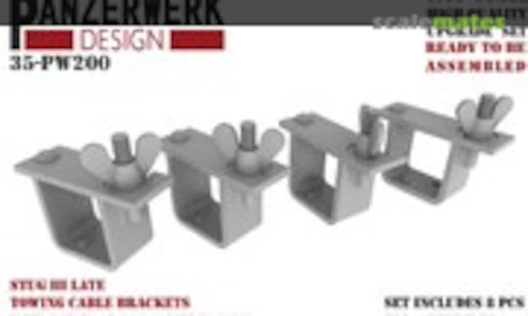 1:35 StuG III late clamps (Panzerwerk design 35PW-200) 35PW-200