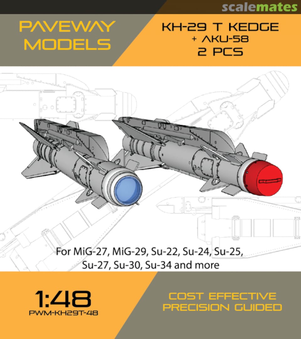 Boxart KH-29T KEDGE + AKU-58 PWM-KH29T-48 Paveway Models Boxart KH-29T KEDGE + AKU-58 PWM-KH29T-48 Paveway Models