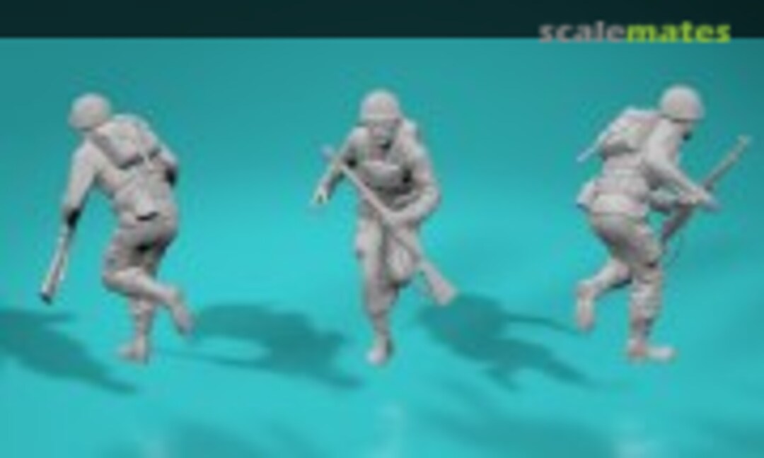 1:72 D-Day Omaha Beach Landing - US Soldier - Pose No. 2 (EMP3d 99201186-72) 99201186-72