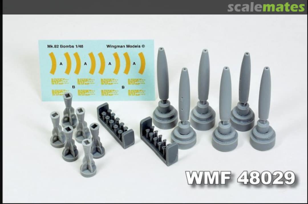 Boxart 500lb Mk.82 Bombs Set WMF48029 Wingman Models Boxart 500lb Mk.82 Bombs Set WMF48029 Wingman Models