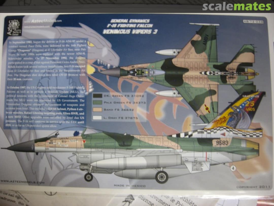 Boxart Venimous Vipers 3 Venezuelan 48-038 Aztec Models Boxart Venimous Vipers 3 Venezuelan 48-038 Aztec Models