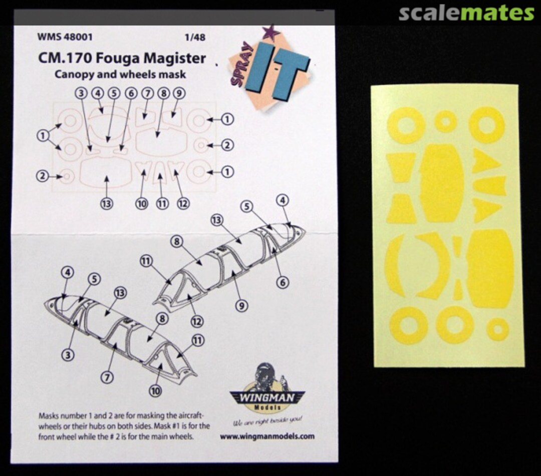 Boxart Fouga CM 170R Magister WMS48001 Wingman Models Boxart Fouga CM 170R Magister WMS48001 Wingman Models