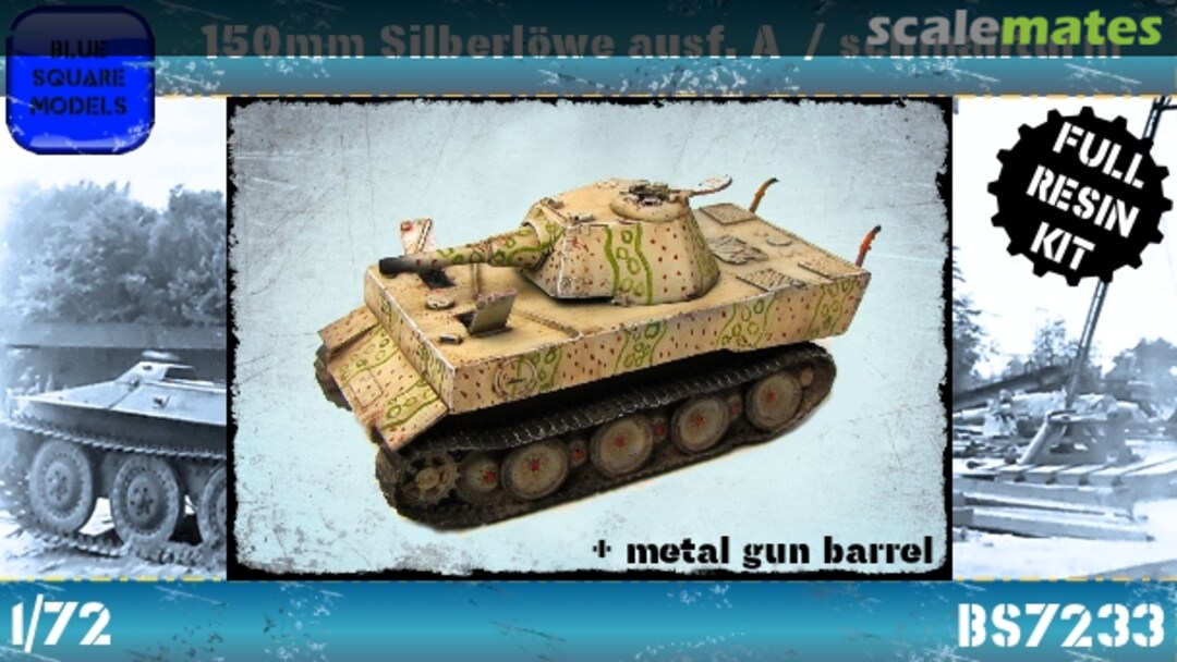 Boxart 150mm Silberlowe ausf. A / schmallturm BS7233 Blue Square Models Boxart 150mm Silberlowe ausf. A / schmallturm BS7233 Blue Square Models
