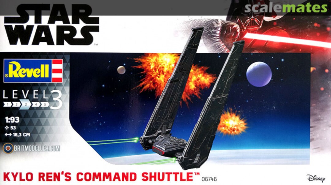 Boxart Kylo Ren's Command Shuttle 06746 Revell