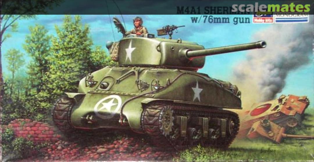 Boxart M4A1 Sherman w/76mm Gun 86103 Hasegawa/Monogram Boxart M4A1 Sherman w/76mm Gun 86103 Hasegawa/Monogram