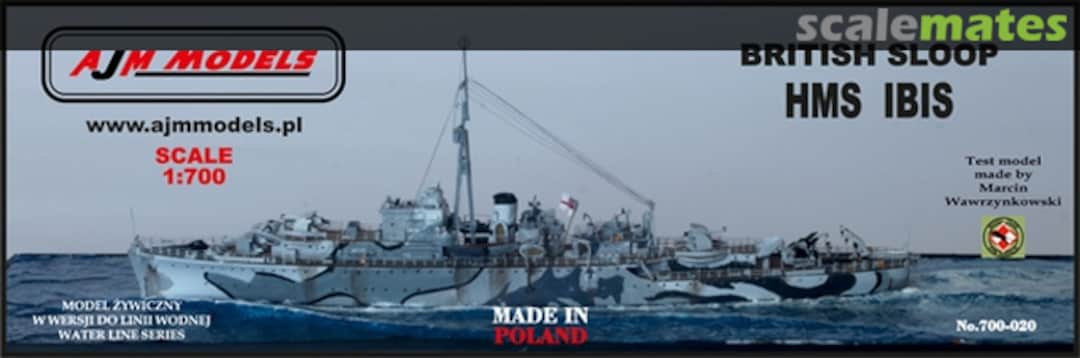 Boxart British Sloop, HMS Ibis 700-020 AJM Models Boxart British Sloop, HMS Ibis 700-020 AJM Models