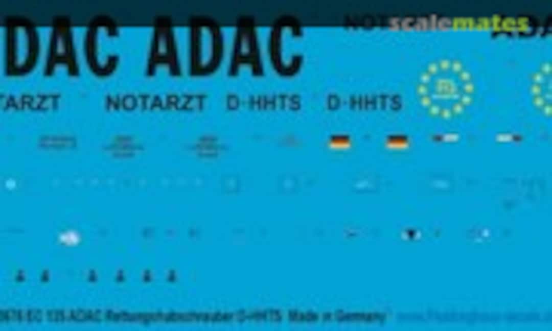 1:72 EC 135 ADAC Rettungshubschrauber D-HHTS (Peddinghaus-Decals 72 3676) 72 3676