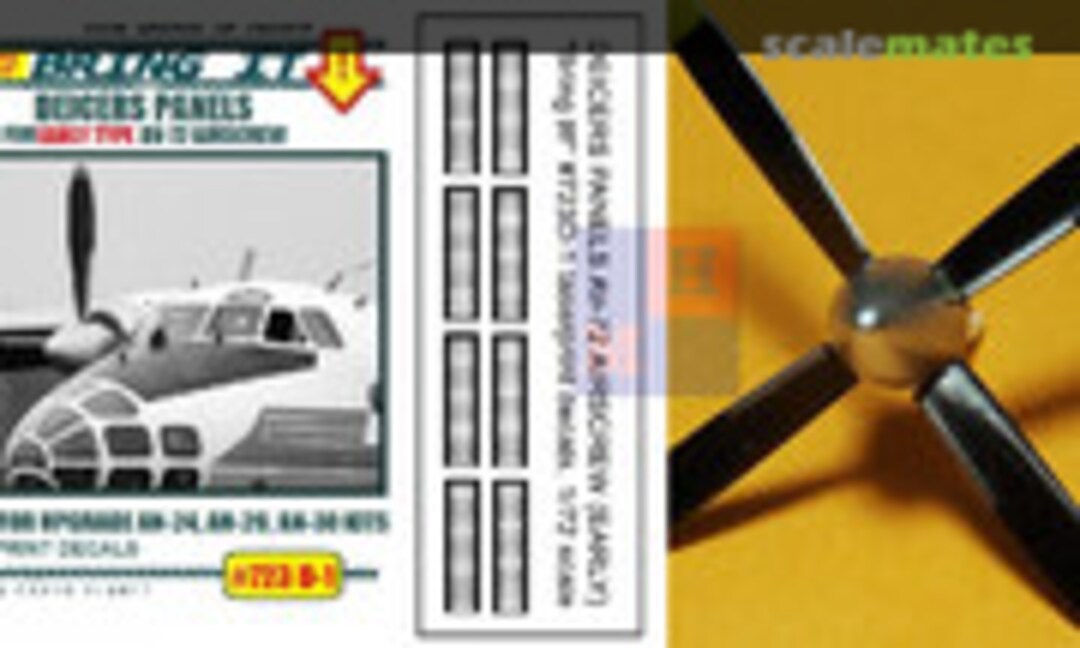 1:72 AV-72 airscrew (earlier type) deicers panels decals (MLH/Bring It! #723D-1) #723D-1