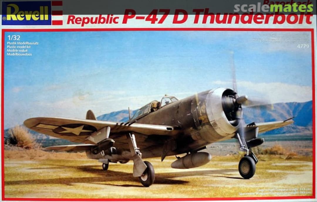 Boxart Republic P-47D Thunderbolt Razorback 4779 Revell Boxart Republic P-47D Thunderbolt Razorback 4779 Revell