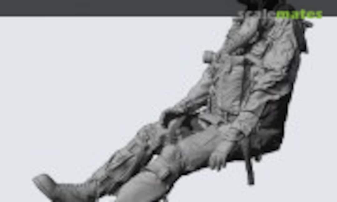 1:48 US Navy fighter pilot, late 90s-early 2000s era with lightweight receivers HGU-55/MBU-14, sitting 7, visor down (Reedoak 480266) 480266