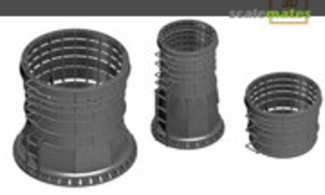 1:350 Arleigh Burke-class Destroyer Chimney Cowl (YZM Model YZ-085B) YZ-085B