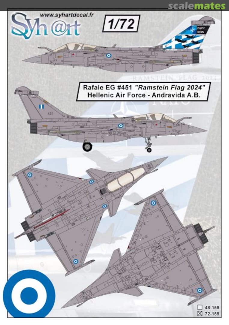 Boxart Rafale EG #451 "Ramstein Flag 2024" Hellenic Air Force - Andravida AB 72-159 Syhart Boxart Rafale EG #451 "Ramstein Flag 2024" Hellenic Air Force - Andravida AB 72-159 Syhart