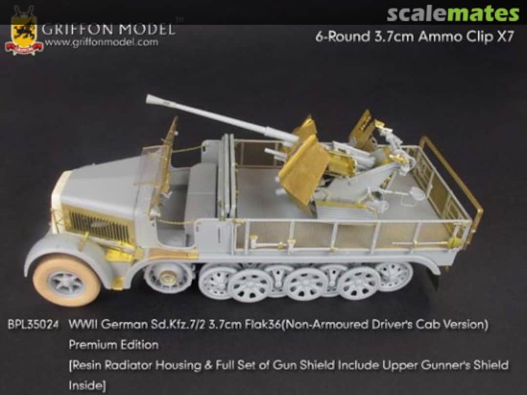 Boxart Sd.Kfz. 7/2 3.7cm Flak36- Non Armoured Driver's Cab version (Dragon 6541) BPL35024 Griffon Model Boxart Sd.Kfz. 7/2 3.7cm Flak36- Non Armoured Driver's Cab version (Dragon 6541) BPL35024 Griffon Model
