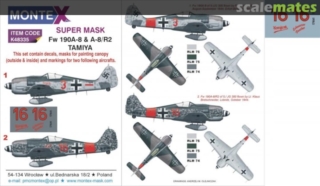 Boxart Fw 190A-8 & A-8/R2 K48335 Montex Boxart Fw 190A-8 & A-8/R2 K48335 Montex