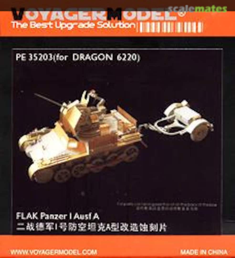 Boxart FLAK Panzer I Ausf A PE35203 Voyager Model Boxart FLAK Panzer I Ausf A PE35203 Voyager Model