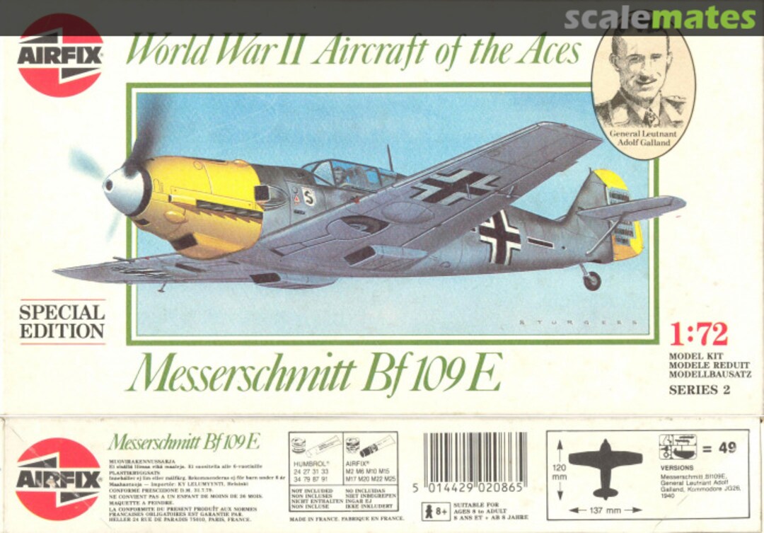 Boxart Messerschmitt Bf 109E 02086 Airfix Boxart Messerschmitt Bf 109E 02086 Airfix