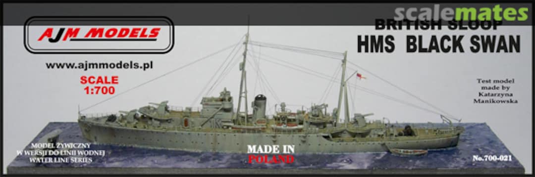 Boxart British Sloop HMS Black Swan 700-021 AJM Models Boxart British Sloop HMS Black Swan 700-021 AJM Models