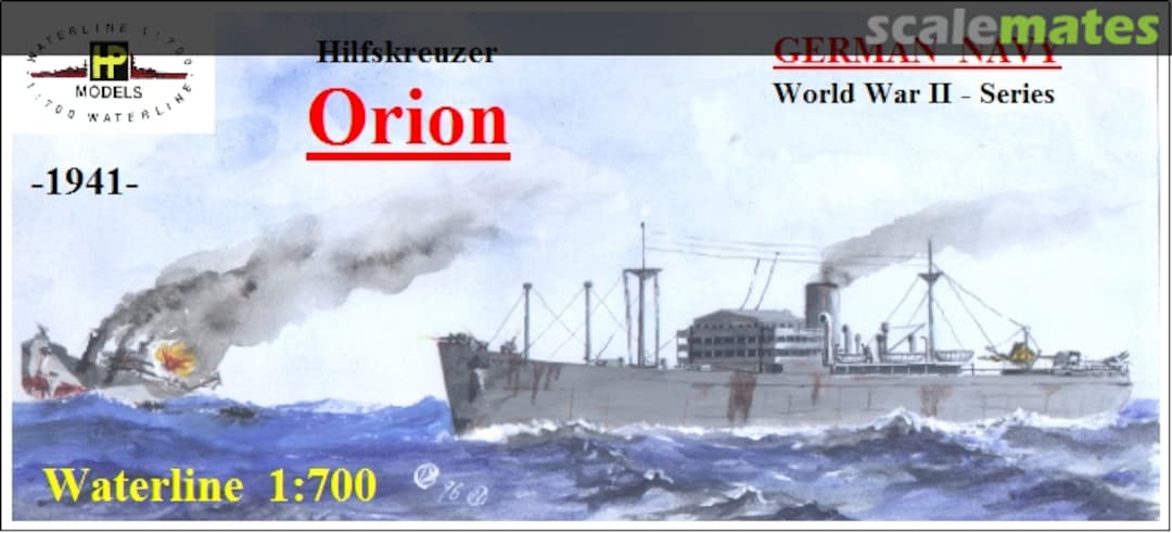 Boxart Hilfskreuzer Orion WW II-WL-G- HP-Models Boxart Hilfskreuzer Orion WW II-WL-G- HP-Models