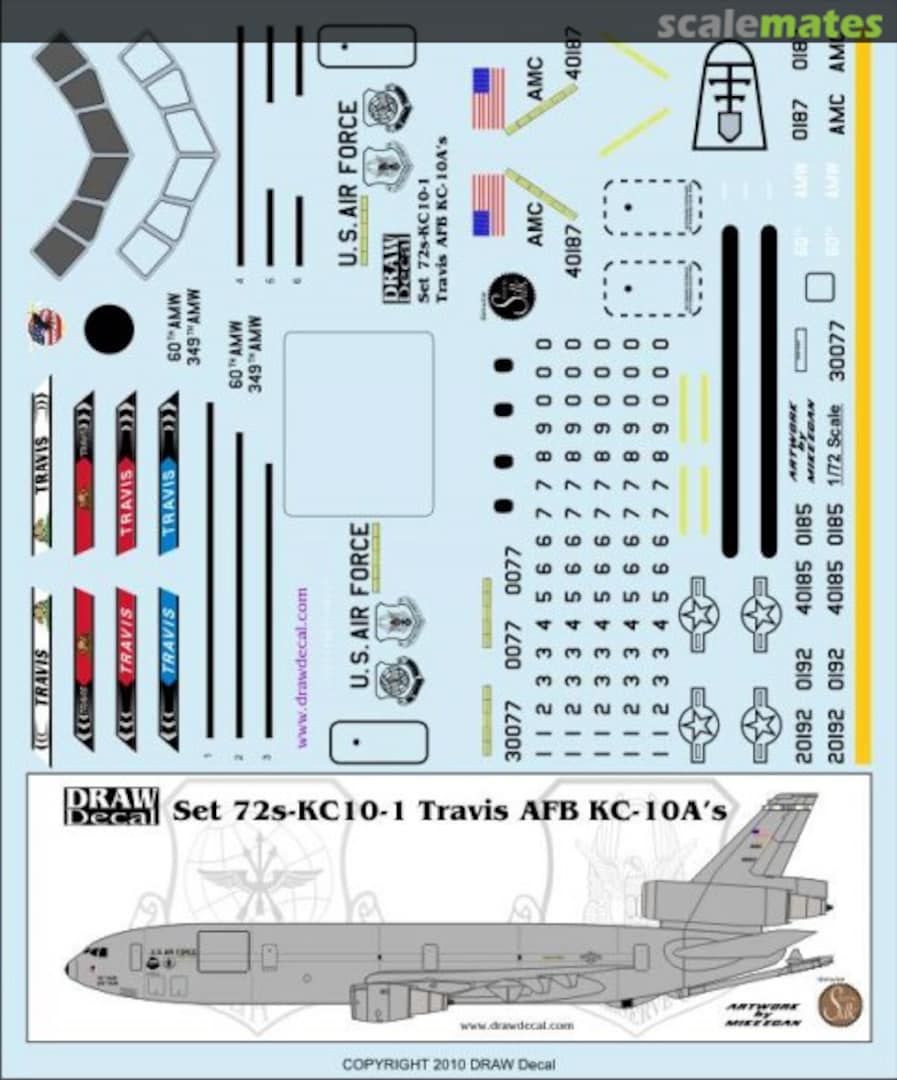 Boxart McDonnell Douglas KC-10 72-KC10-1 Draw Decal Boxart McDonnell Douglas KC-10 72-KC10-1 Draw Decal