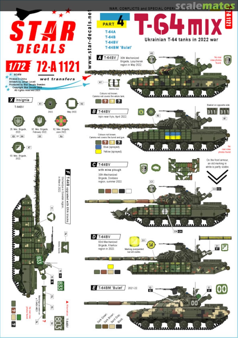 Boxart War, Conflicts and Special Operations in Ukraine Part 4 72-A1121 Star Decals Boxart War, Conflicts and Special Operations in Ukraine Part 4 72-A1121 Star Decals